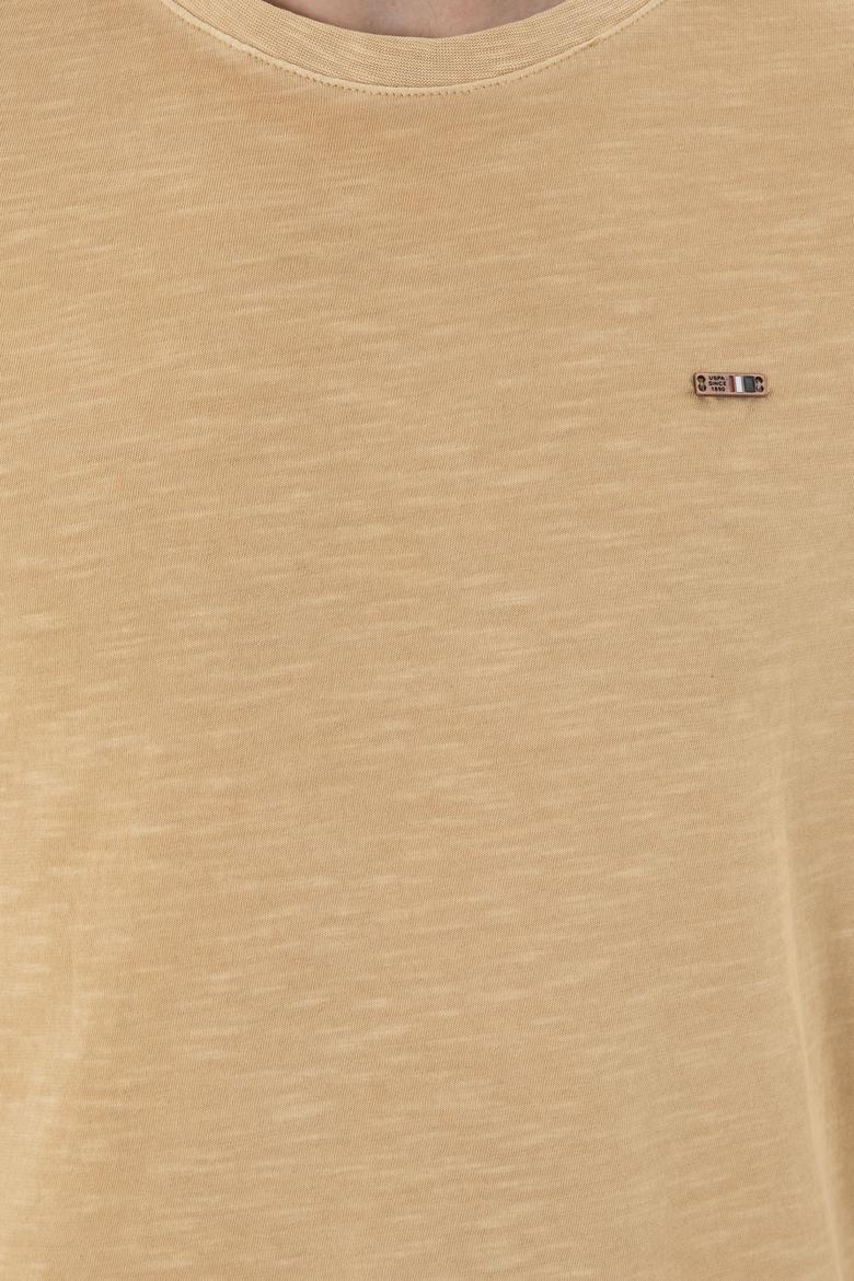 Erkek Camel Basic Tişört - 50263476083