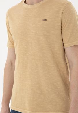 Erkek Camel Basic Tişört - 50263476083