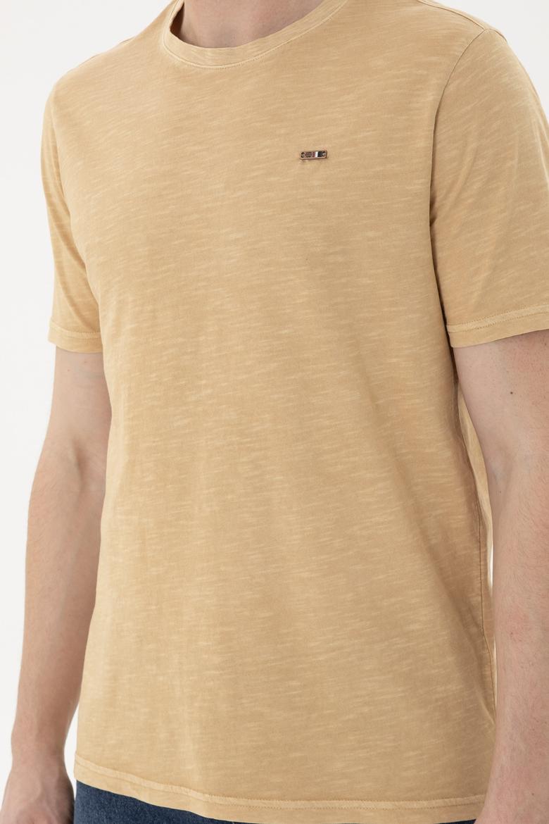 Erkek Camel Basic Tişört - 50263476083