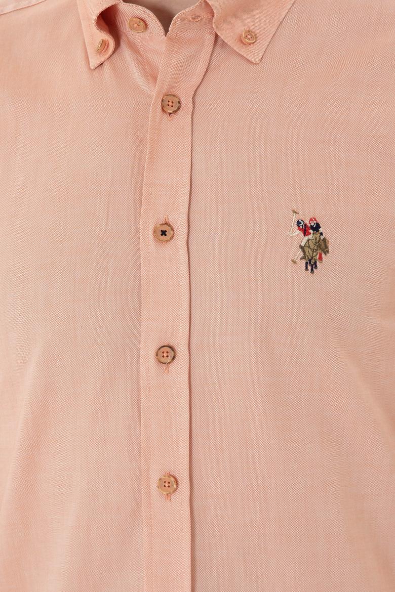 Erkek Kiremit Uzun Kollu Basic Gömlek - 50263099105