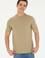 Erkek Regular Fit Bisiklet Yaka Haki Basic Tişört