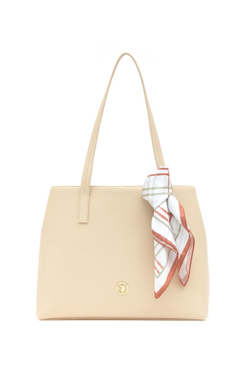 Kadın Kutulu Fularlı Hediyelik Krem Kol Çantası - 50295938002