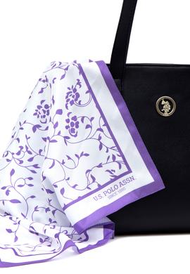 Kadın Kutulu Fularlı Hediyelik Lacivert Kol Çantası - 50295939003