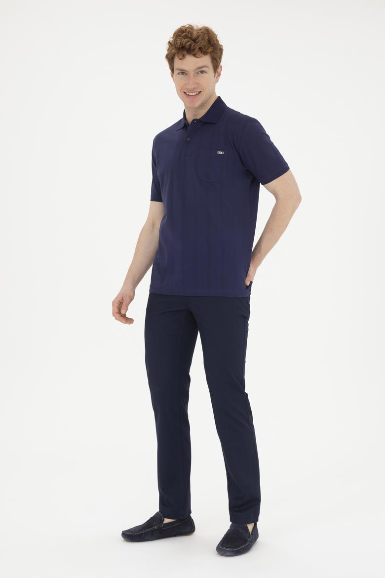 Erkek Lacivert Polo Yaka Tişört - 50268586030
