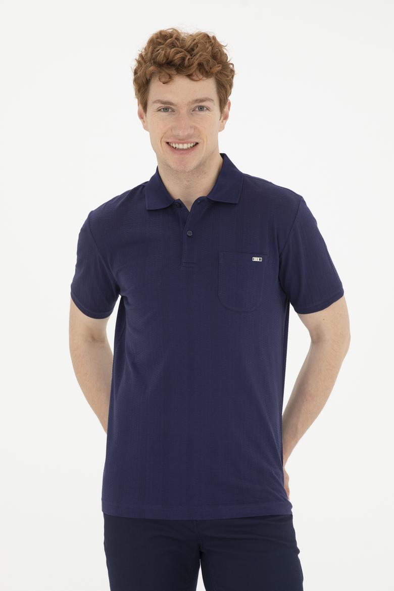 Erkek Lacivert Polo Yaka Tişört