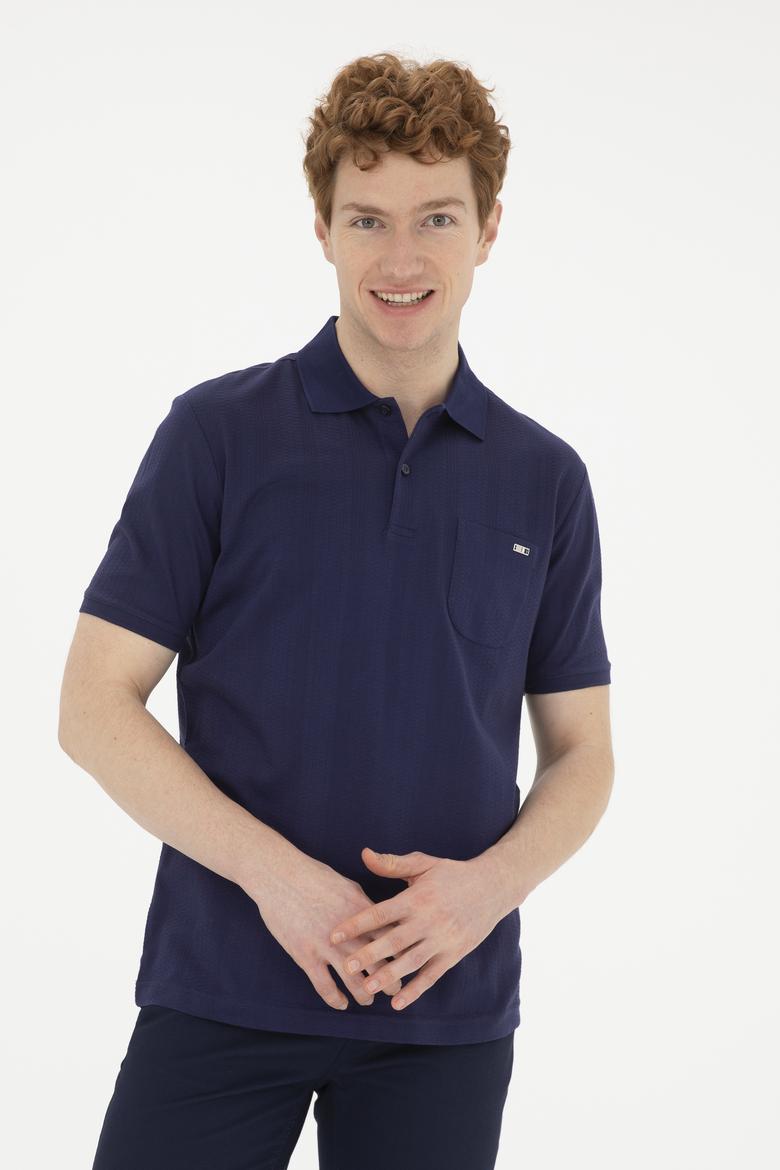 Erkek Lacivert Polo Yaka Tişört - 50268586030