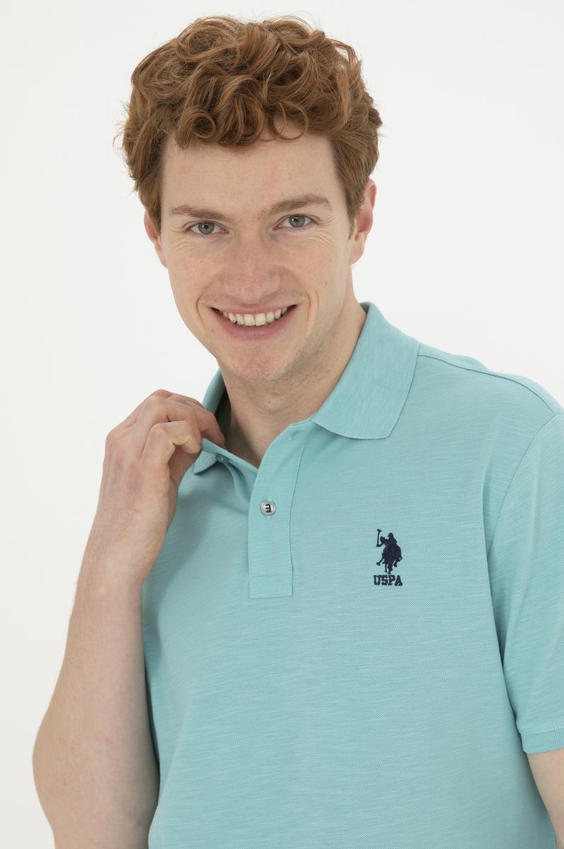 Erkek Mint Polo Yaka Tişört