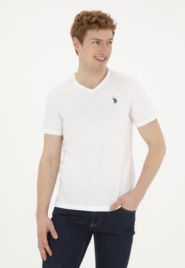 Erkek Beyaz Basic Tişört - 50263324008