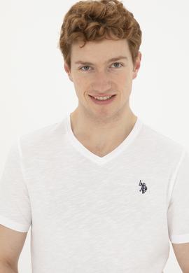 Erkek Beyaz Basic Tişört - 50263324008