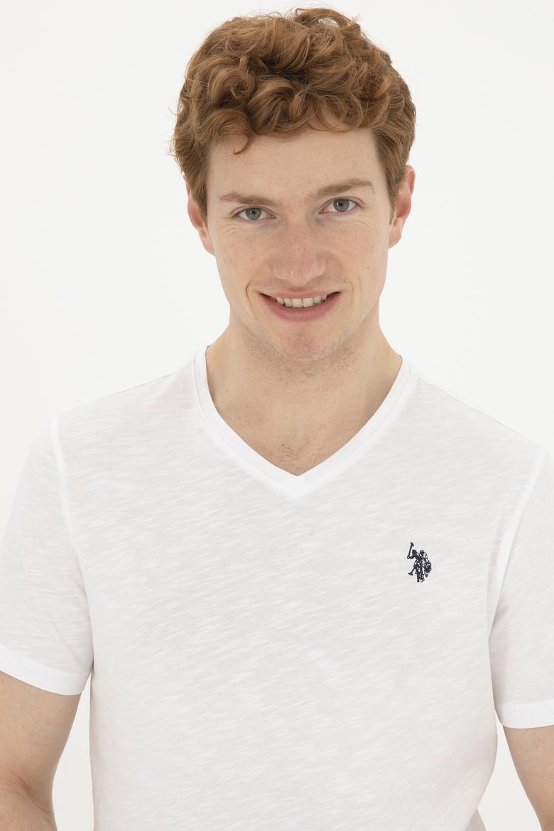 Erkek Beyaz Basic Tişört - 50263324008