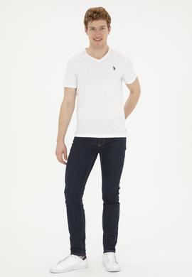 Erkek Beyaz Basic Tişört - 50263324008