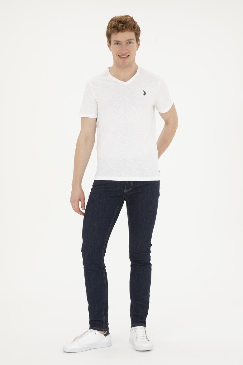 Erkek Beyaz Basic Tişört - 50263324008