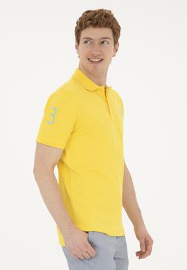 Erkek Sarı Basic Tişört - 50263004032