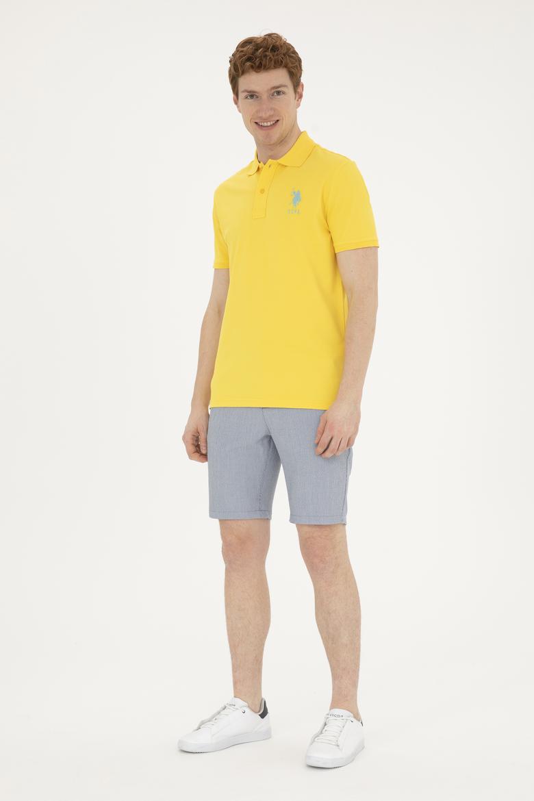 Erkek Sarı Basic Tişört - 50263004032