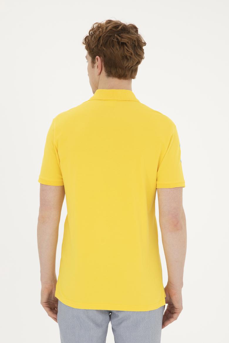 Erkek Sarı Basic Tişört - 50263004032