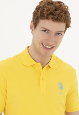 Erkek Sarı Basic Tişört - 50263004032