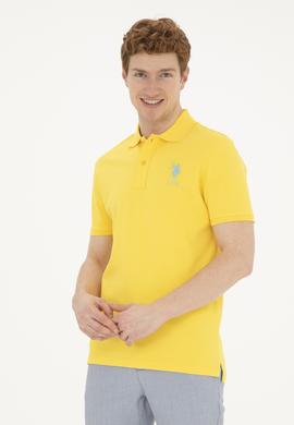 Erkek Sarı Basic Tişört - 50263004032