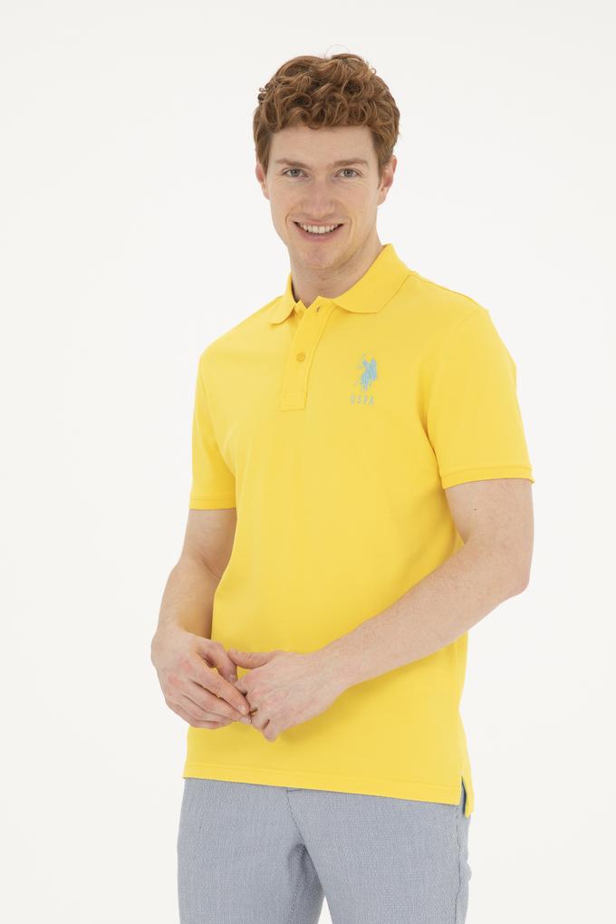 Erkek Sarı Basic Tişört