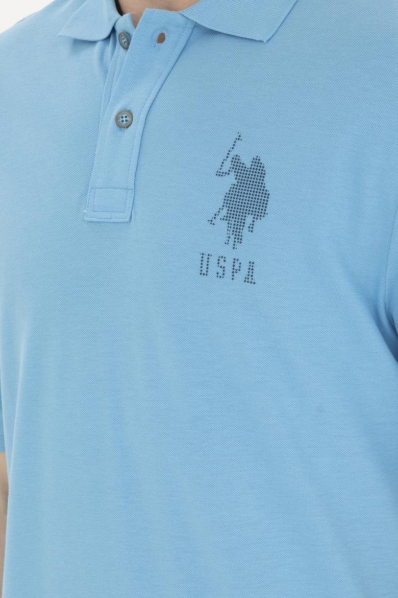 Erkek Regular Fit Polo Yaka Turkuaz Tişört - 50263420053