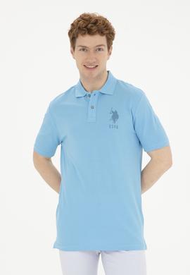 Erkek Regular Fit Polo Yaka Turkuaz Tişört - 50263420053