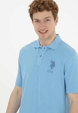 Erkek Regular Fit Polo Yaka Turkuaz Tişört - 50263420053