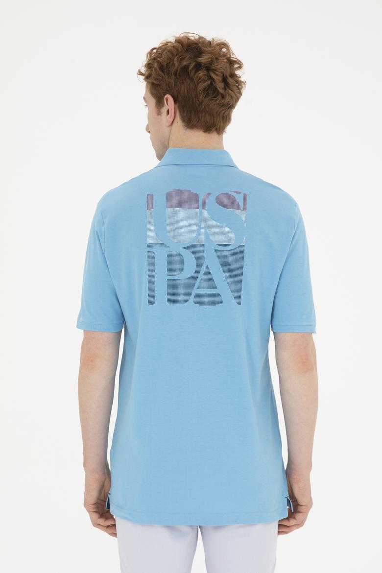 Erkek Regular Fit Polo Yaka Turkuaz Tişört - 50263420053