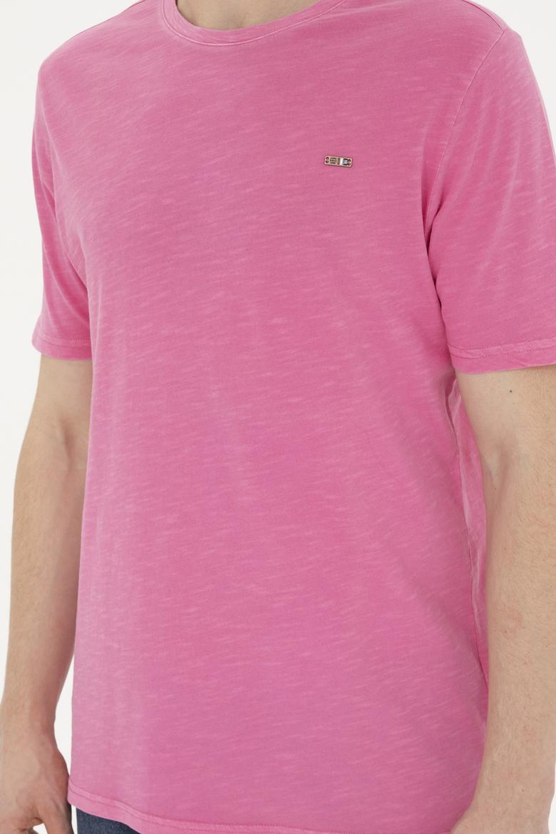 Erkek Pembe Basic Tişört - 50263476185