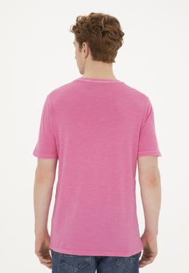 Erkek Pembe Basic Tişört - 50263476185