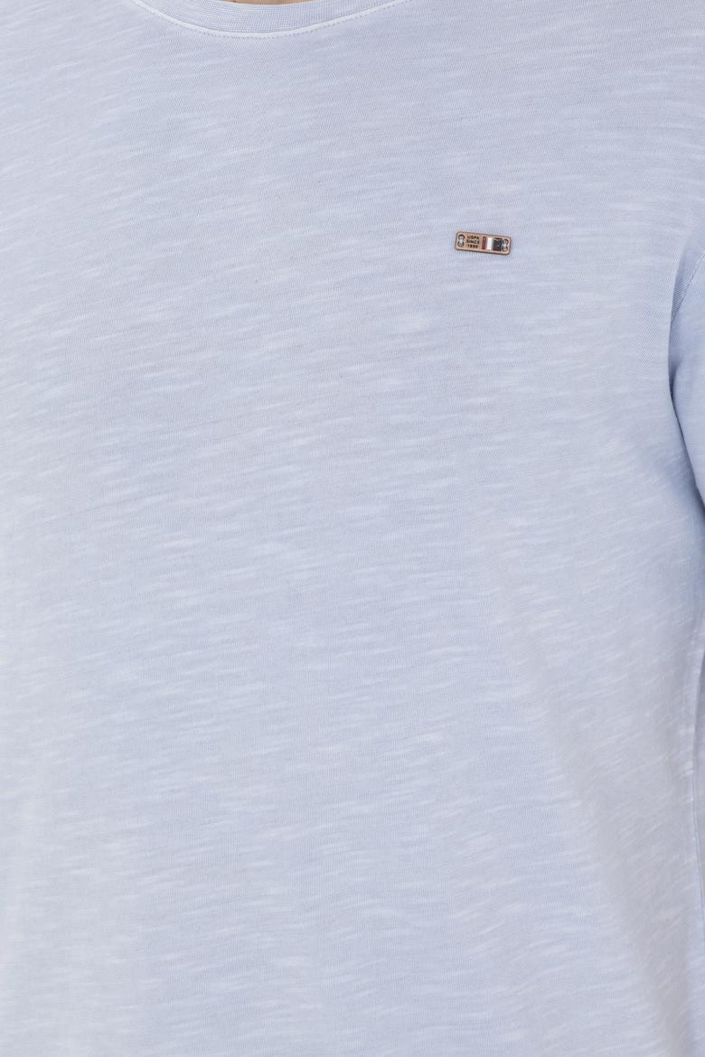 Erkek Mavi Basic Tişört - 50263476193