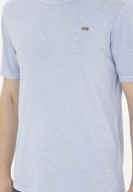 Erkek Mavi Basic Tişört - 50263476193