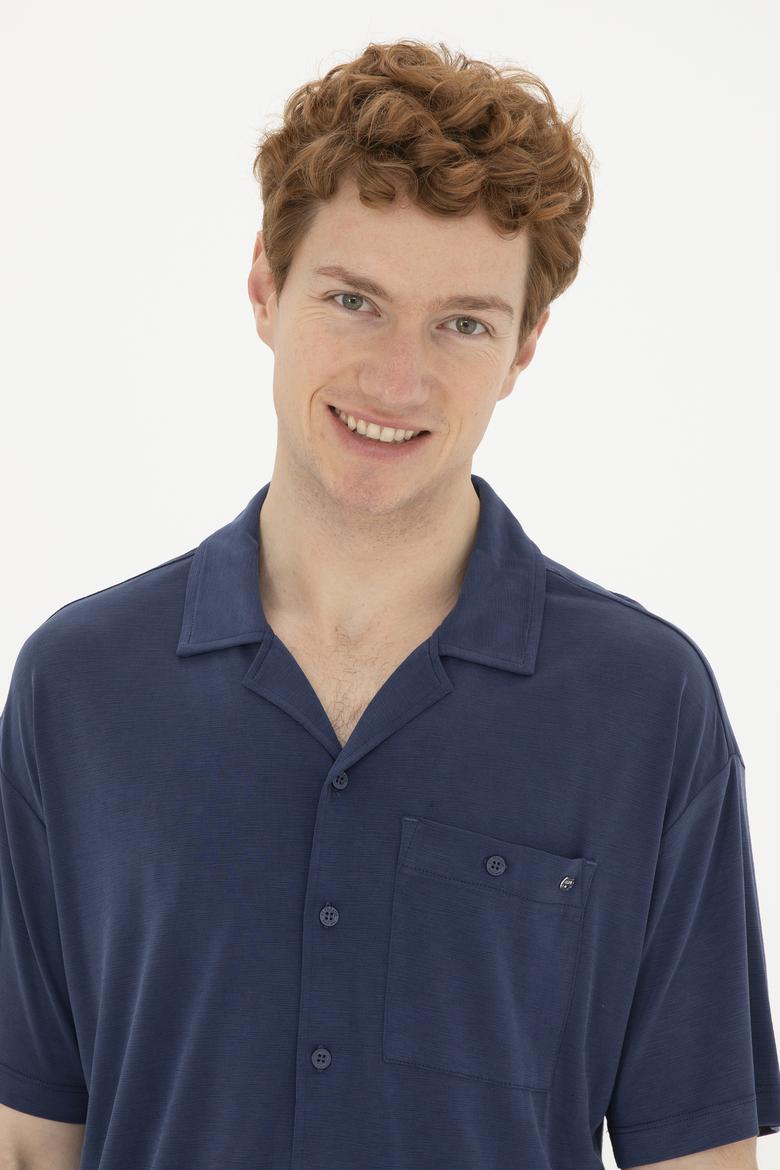 Erkek Lacivert Tişört - 50267009006