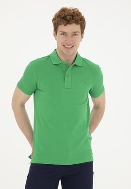 Erkek Elma Yeşili Basic Polo Yaka Tişört - 50267011100