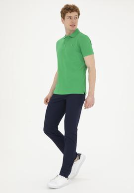 Erkek Elma Yeşili Basic Polo Yaka Tişört - 50267011100