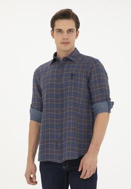 Erkek Kırmızı Uzun Kollu Gömlek - 50283793003