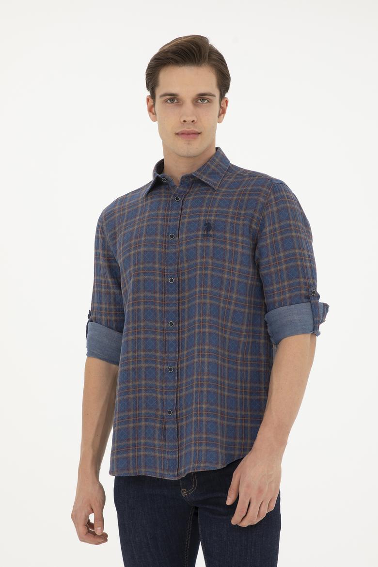 Erkek Kırmızı Uzun Kollu Gömlek