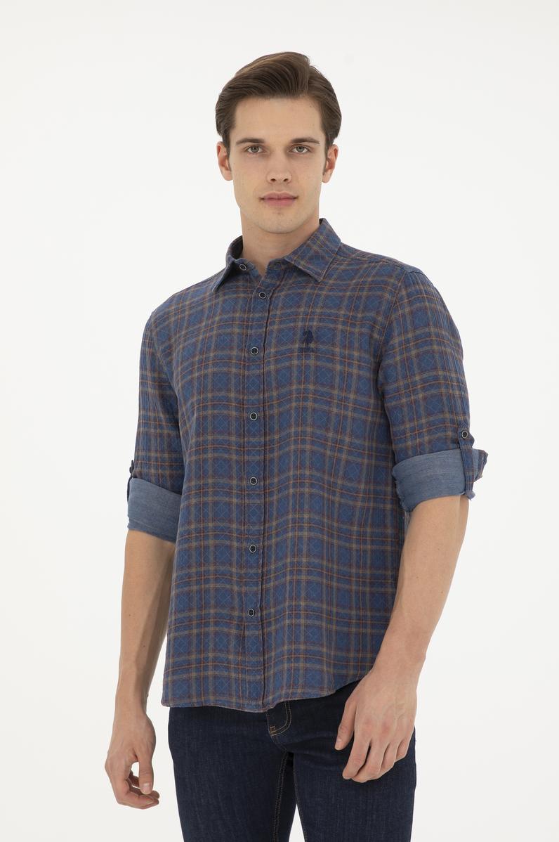 Erkek Kırmızı Uzun Kollu Gömlek