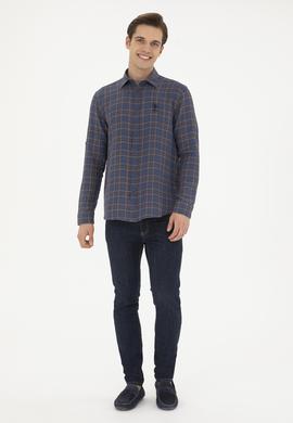 Erkek Kırmızı Uzun Kollu Gömlek - 50283793003