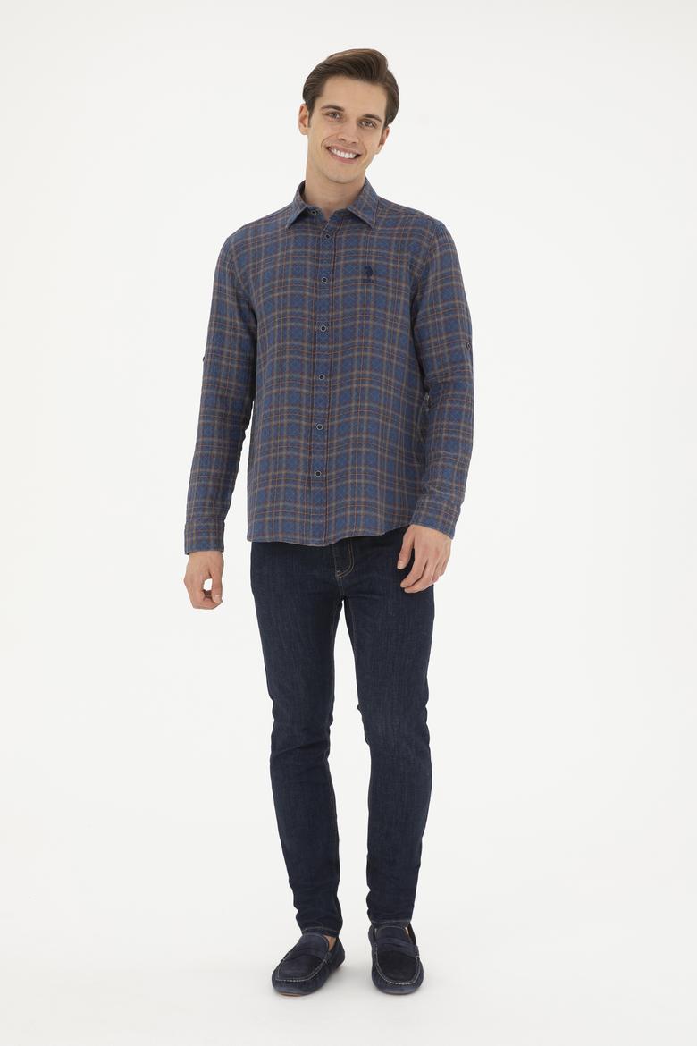 Erkek Kırmızı Uzun Kollu Gömlek - 50283793003