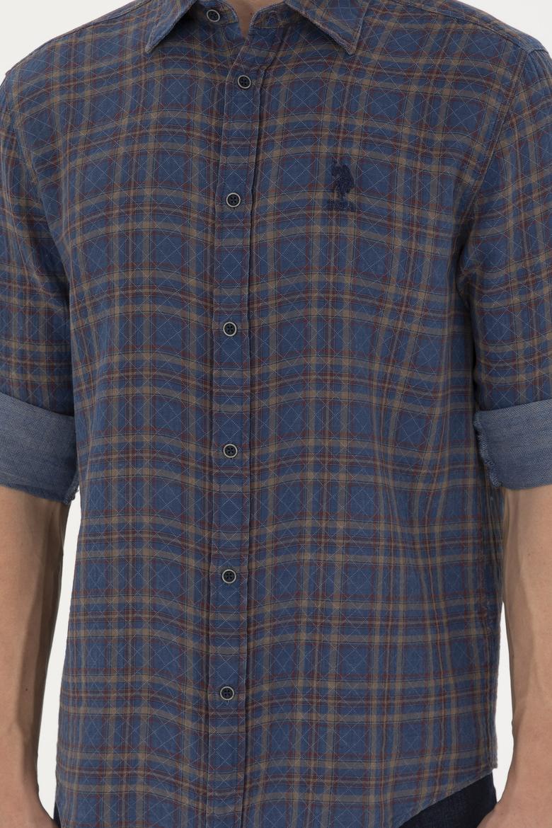 Erkek Kırmızı Uzun Kollu Gömlek - 50283793003