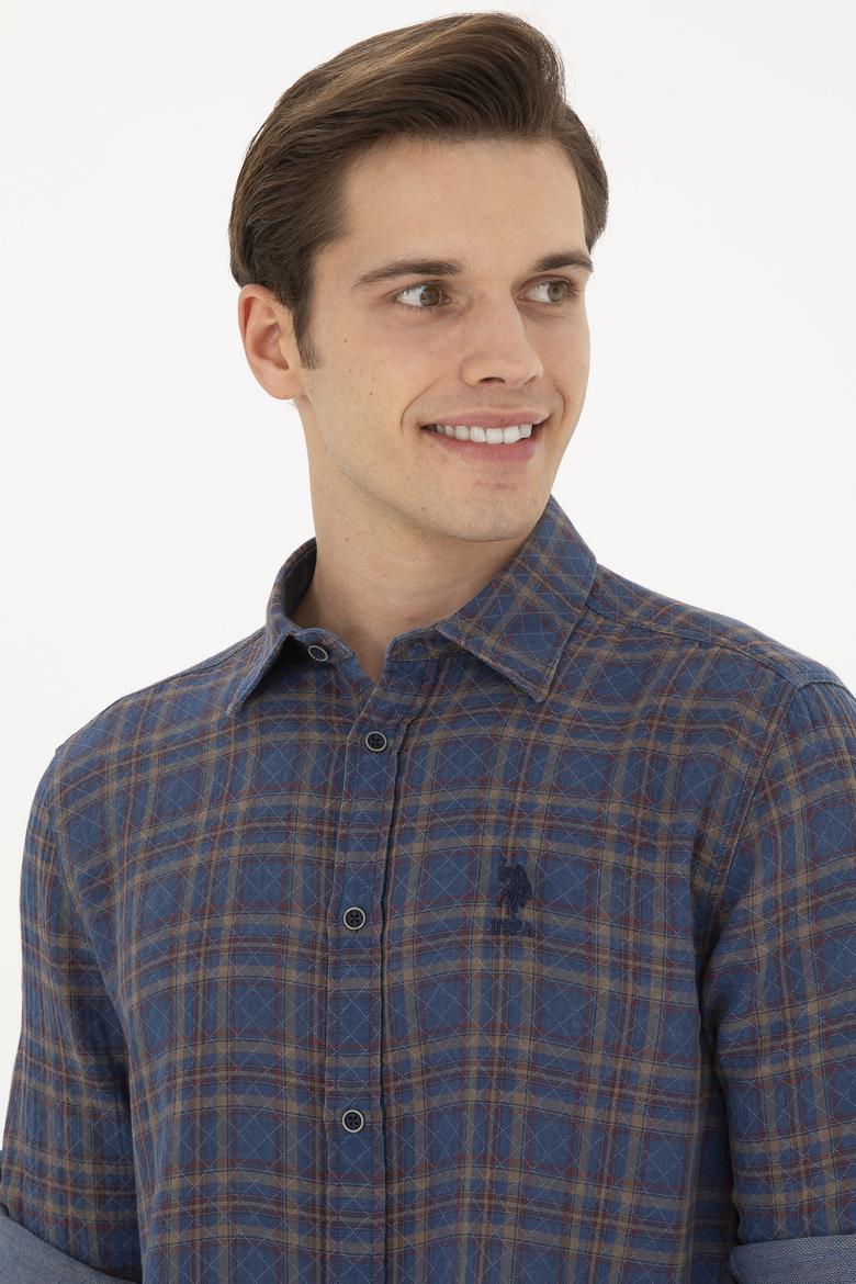 Erkek Kırmızı Uzun Kollu Gömlek - 50283793003