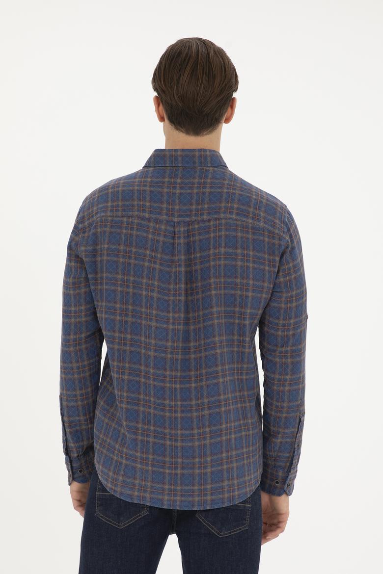 Erkek Kırmızı Uzun Kollu Gömlek - 50283793003