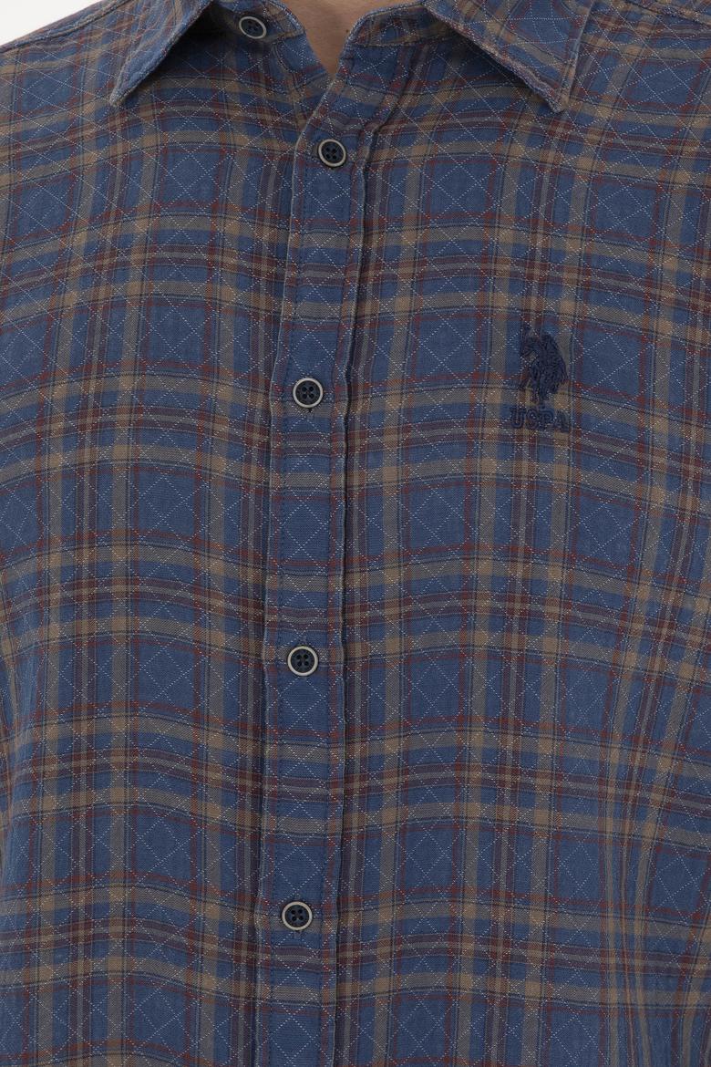 Erkek Kırmızı Uzun Kollu Gömlek - 50283793003