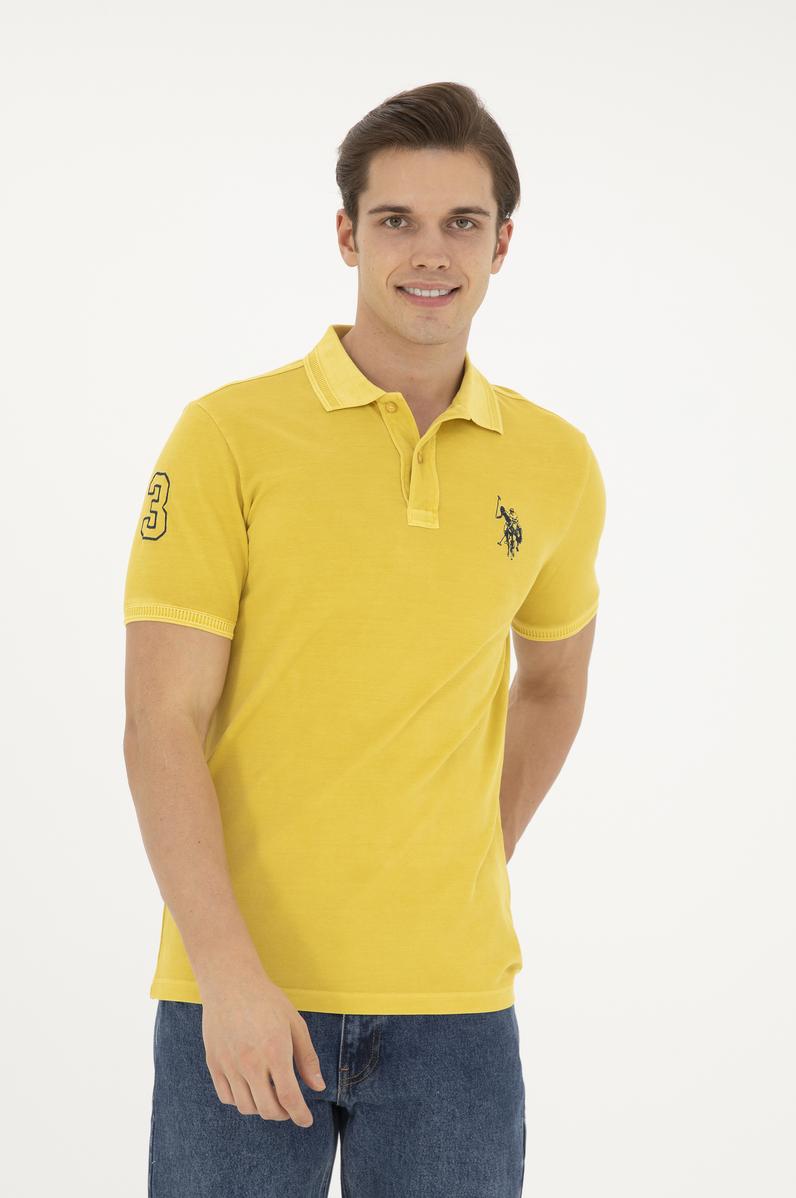 Erkek Safran Basic Polo Yaka Tişört