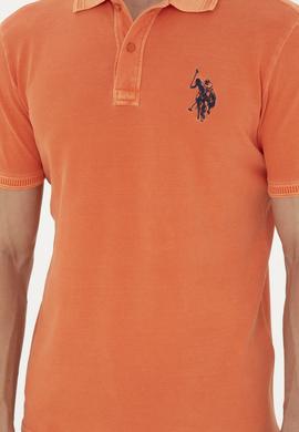 Erkek Turuncu Basic Polo Yaka Tişört - 50248553050
