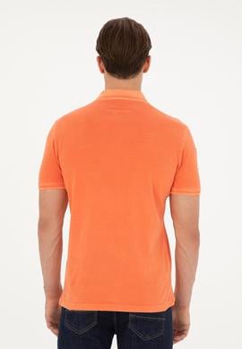 Erkek Turuncu Basic Polo Yaka Tişört - 50248553050