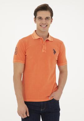 Erkek Turuncu Basic Polo Yaka Tişört - 50248553050
