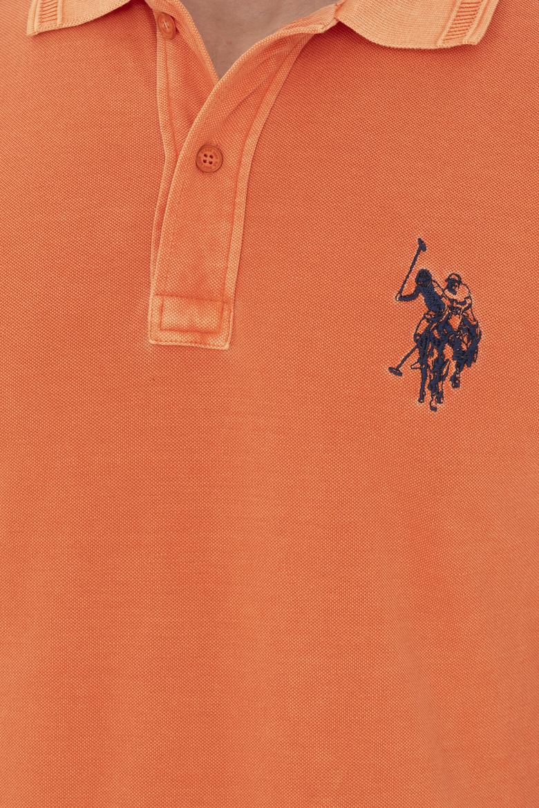 Erkek Turuncu Basic Polo Yaka Tişört - 50248553050