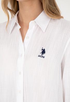 Kadın Beyaz Uzun Kollu Gömlek - 50283730026