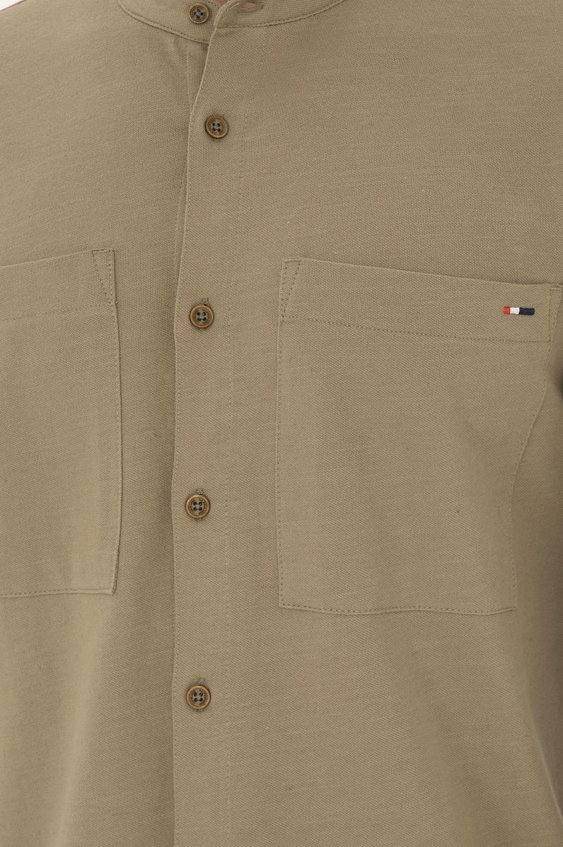 Erkek Haki Örme Hırka