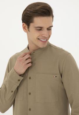 Erkek Haki Örme Hırka - 50282234037